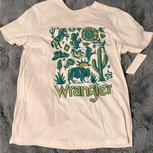 Wrangler Cream Crew Neck T-Shirt